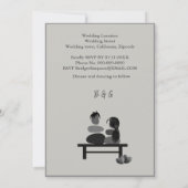 エターナルストーンカップルボホ結婚式招待状 (裏面)