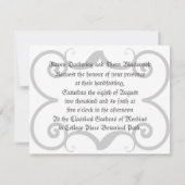 エターナルハンドファステ結婚ィング/ズスイートパープル2 招待状 (裏面)