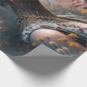 エターナルプリンセスウォリアー先住民アメリカンスカル ラッピングペーパー (角)