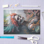 エターナルプリンセスウォリアー先住民アメリカンスカル 薄葉紙 (クラフト)