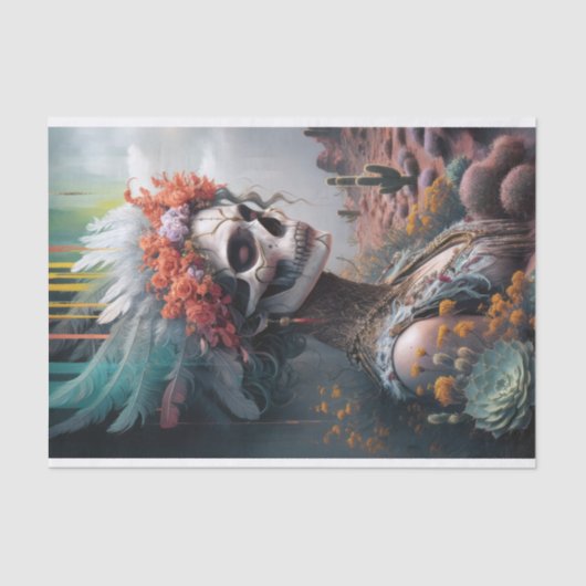 エターナルプリンセスウォリアー先住民アメリカンスカル 薄葉紙 (正面)