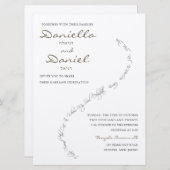 エターナルボンドユダヤ結婚式招待状 招待状 (正面/裏面)