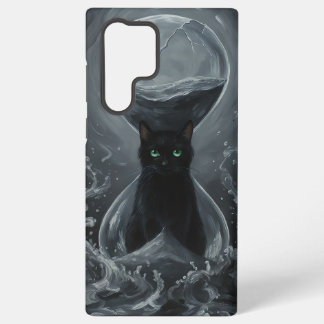 エターナル・サンドグラス:時の黒猫 SAMSUNG GALAXY S22 ULTRAケース