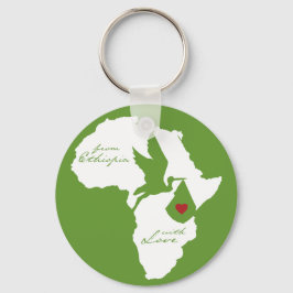 エチオピアから愛の採用 キーホルダー