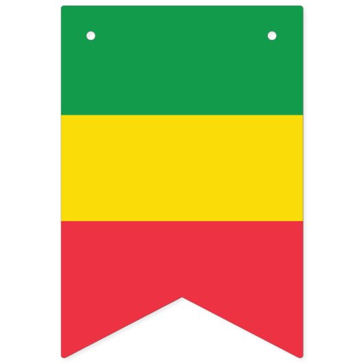 エチオピアとアメリカの国旗を並べて バンティングフラッグ (第1の旗)