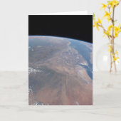 エチオピアと紅海の一部 カード (黄色い花)