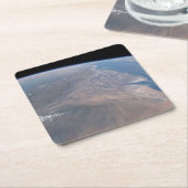 エチオピアと紅海の一部 スクエアペーパーコースター (アングル)