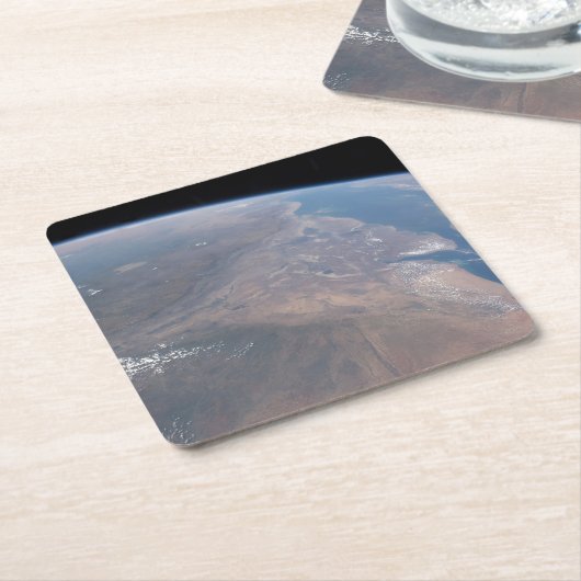 エチオピアと紅海の一部 スクエアペーパーコースター (アングル)