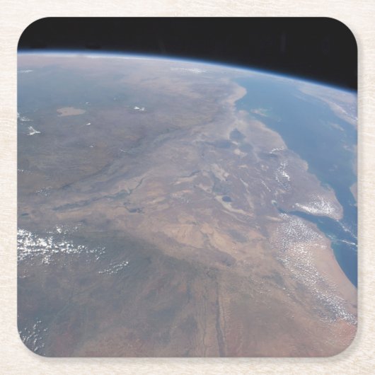 エチオピアと紅海の一部 スクエアペーパーコースター (正面)