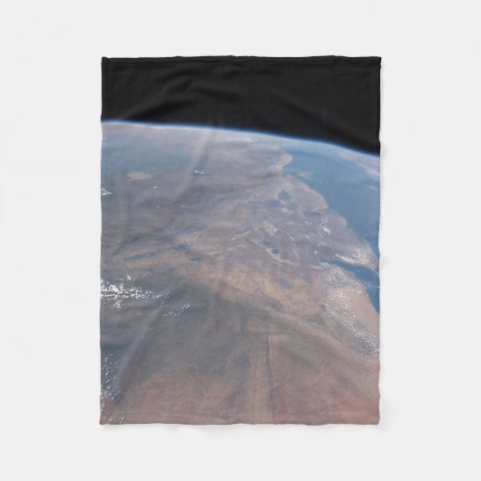 エチオピアと紅海の一部 フリースブランケット (正面)