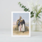 エチオピアのアムハラの戦士、イラストレーション「 ポストカード (スタンド正面)