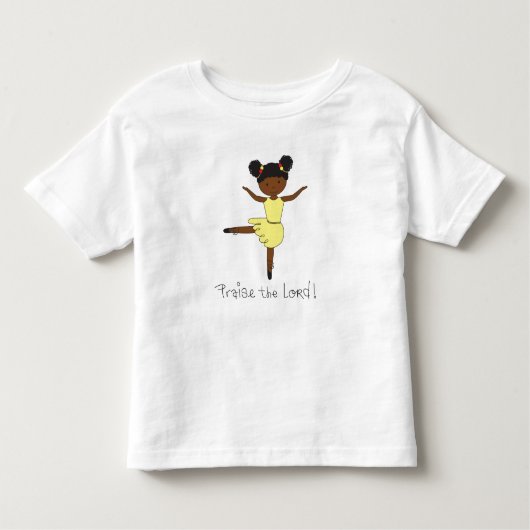 エチオピアのバレリーナ トドラーTシャツ (正面)