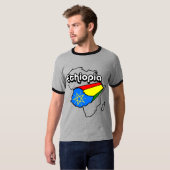 エチオピアのプライドのティー Tシャツ (正面フル)