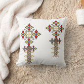 エチオピアの十字の枕 クッション (ブランケット)