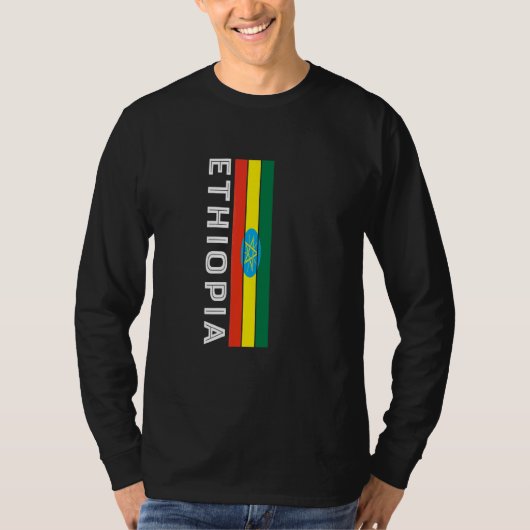 エチオピアの国旗の色 Tシャツ (正面)