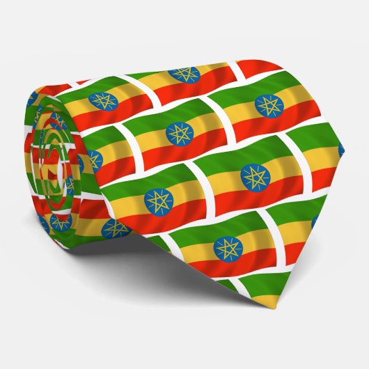 エチオピアの国旗ネクタイ ネクタイ (ロール)