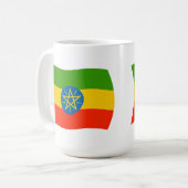エチオピアの国旗マグカップ コーヒーマグカップ (正面左)