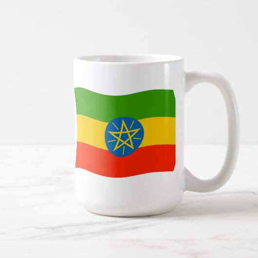 エチオピアの国旗マグカップ コーヒーマグカップ (右)