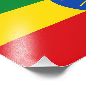 エチオピアの国旗 フォトプリント            (角)