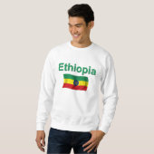 エチオピアの国旗(w/inscription) スウェットシャツ (正面フル)