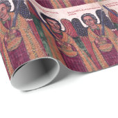 エチオピアの大天使ミハエルおよびガブリエルのクリスマス ラッピングペーパー (ロールコーナー)