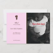 エチオピアの女の子の採用の発表 案内状 (正面)