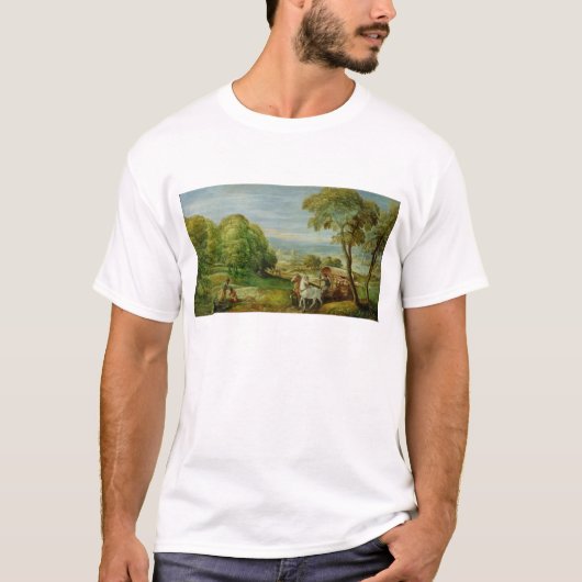 エチオピアの宦官の洗礼 Tシャツ (正面)