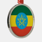 エチオピアの旗のオーナメント メタルオーナメント (右)