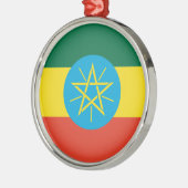 エチオピアの旗のオーナメント メタルオーナメント (左)