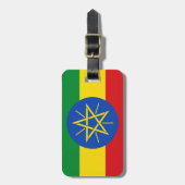 エチオピアの旗 ラゲッジタグ (正面縦)