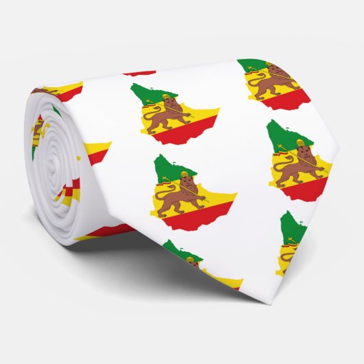 エチオピアの旗prライン👍😂😂👌 ネクタイ (ロール)