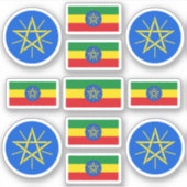 エチオピアの民族記号/紋章 シール (正面)