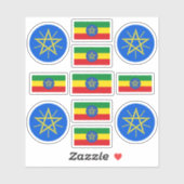 エチオピアの民族記号/紋章 シール (シート)