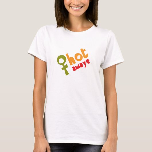 エチオピアの熱いママ("Amaye") Tシャツ (正面)