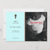 エチオピアの男の子の採用の発表 案内状 (正面)