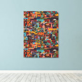 エチオピアの都市 キャンバスプリント (インサイチュ (ウッドフロア))