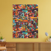 エチオピアの都市 キャンバスプリント (インサイチュ (リビング))