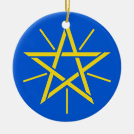 エチオピアの陶磁器のクリスマスのオーナメント セラミックオーナメント