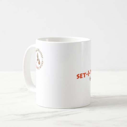 エチオピアの"祖母"の採用のマグ コーヒーマグカップ (正面左)