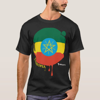 エチオピアは黒を落とします Tシャツ