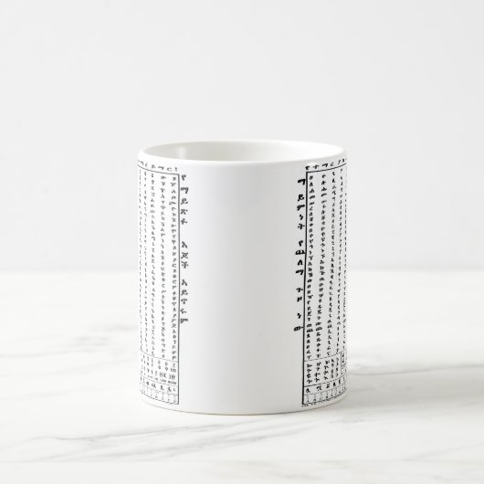 エチオピアアルファベックラシックトマググ コーヒーマグカップ (中央)
