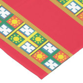 エチオピアア縁どート ミディアムテーブルランナー (コーナー)