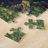 エチオピアイラストレーショントラベルアートヴィンテージ ジグソーパズル (側面)