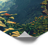 エチオピアイラストレーショントラベルアートヴィンテージ ポスター (角)