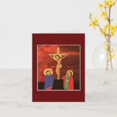 エチオピアグッドフライデーስቅለት カード (黄色い花)