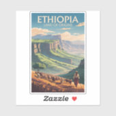エチオピアシェパードヘルドトラベルアートヴィンテージ シール (シート)