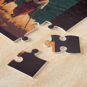 エチオピアシェパードヘルドトラベルアートヴィンテージ ジグソーパズル (側面)