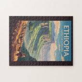 エチオピアシェパードヘルドトラベルアートヴィンテージ ジグソーパズル (横)