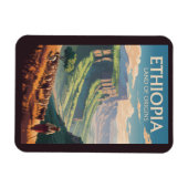 エチオピアシェパードヘルドトラベルアートヴィンテージ マグネット (横)