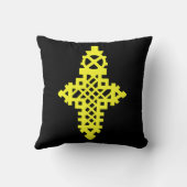 エチオピアソフオーソドックゴールデンジュエリークロスመስቀል クッション (裏面)